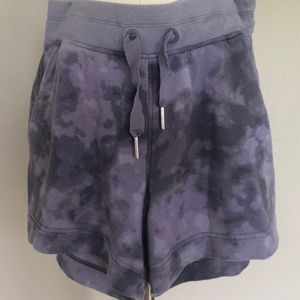 Cotton Shorts Blue Tie Waist Athleta Extra Small